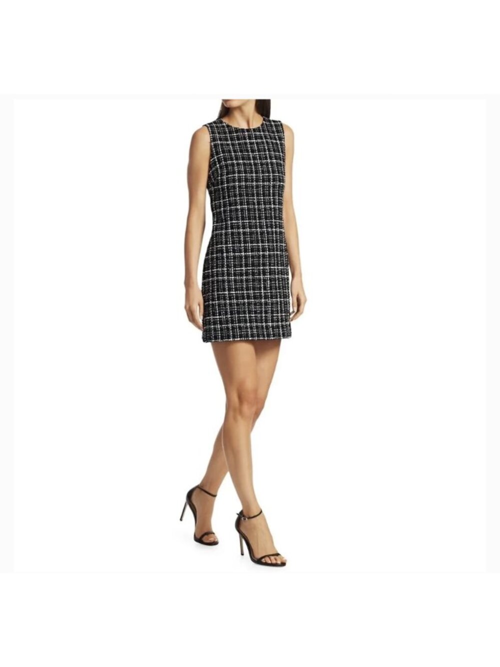Alice and Olivia NWT Coley Tweed A-Line Mini Dress in Size 0